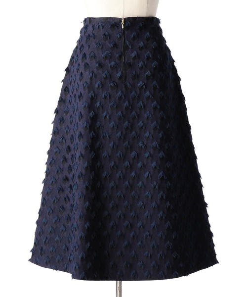 Drawer（ドゥロワー）の「Drawer ネイビージャカードスカート