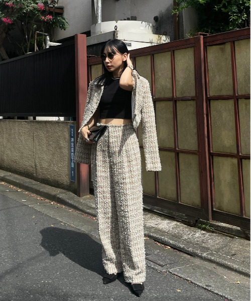 Ameri（アメリ）の「PLAYFUL TWEED JACKET（その他アウター）」 - WEAR