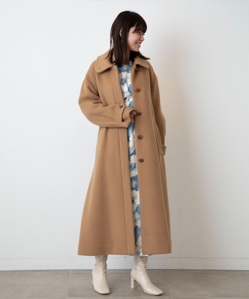 LILY BROWN（リリーブラウン）の「ステンカラーウールコート（ステン
