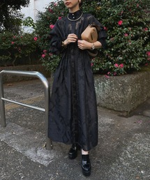 Ameri（アメリ）の「MEDI EMBROIDERY TULLE LACE DRESS（ワンピース