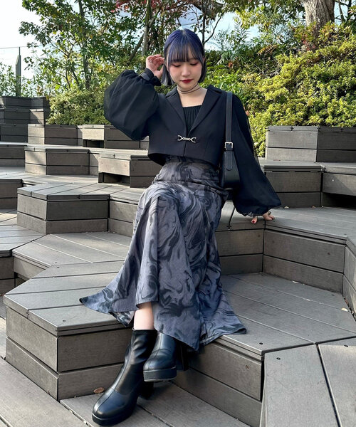 Mavie..7（メヴィセットゥ）の「【Mavie..7】袖チュールショート