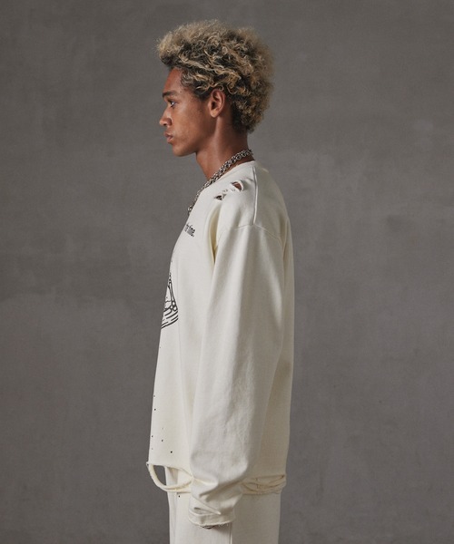 GRANCY（グランシー）の「【GRANCY】LinestoneDesign GraphicDamage