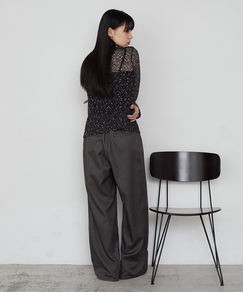 セール】【forksy.】【セットアップ対応】ダブルタックワイド