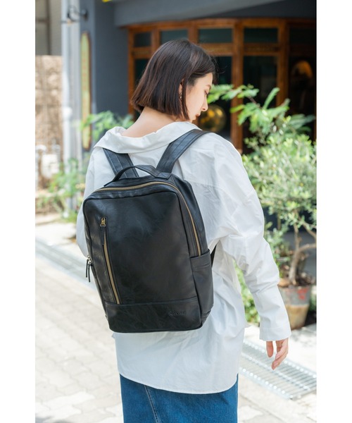 Rename roots 合皮 シンプル リュックサック バックパック（バック