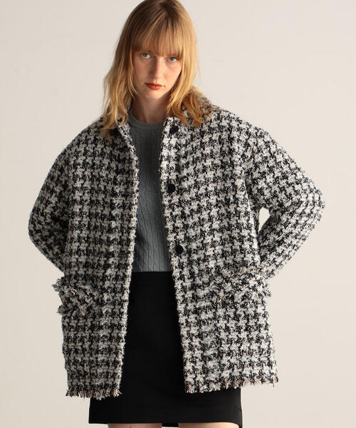 BACCA（バッカ）の「ハウンドトゥースツイード ワーカーズジャケット