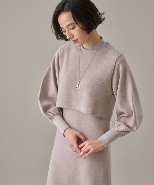 ANAYI（アナイ）の「メリノウールアンサンブルニット ワンピース