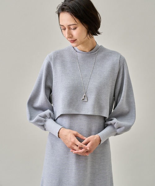 ANAYI（アナイ）の「メリノウールアンサンブルニット ワンピース