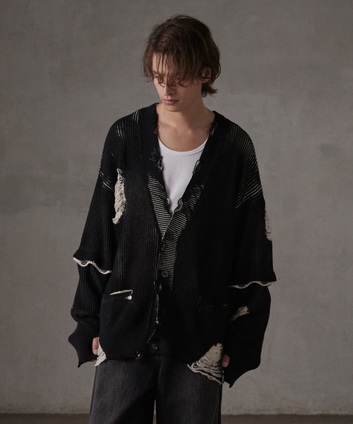 GRANCY（グランシー）の「【GRANCY】DestructionDesign BigCardigan