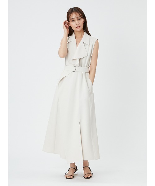 FRAY I.D（フレイアイディー）の「アシメラペルテーラードワンピース