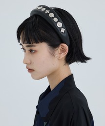 あいちゃん】toga ブラック装飾付きヘアバンドカチューシャ あいちゃん