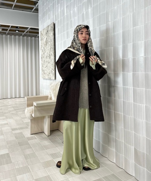 Ameri（アメリ）の「KNIT VEST SET SATIN DRESS（ドレス）」 - WEAR