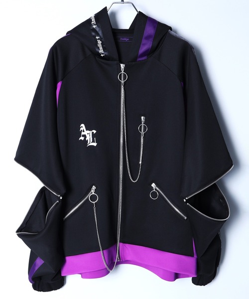 ドルマンスリーブジャージZIPパーカー（パーカー）｜Amilige