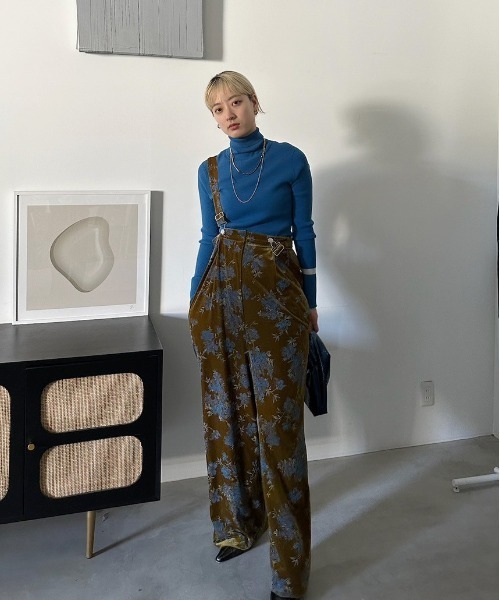 Ameri（アメリ）の「FLOWER PRINT VELOUR PANTS（その他パンツ）」 - WEAR