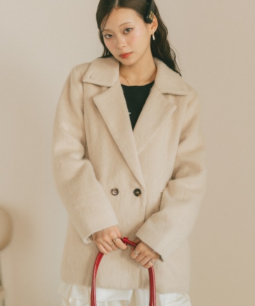 VANNIE U（ヴァニーユー）の「ミックスシャギーテーラードジャケット