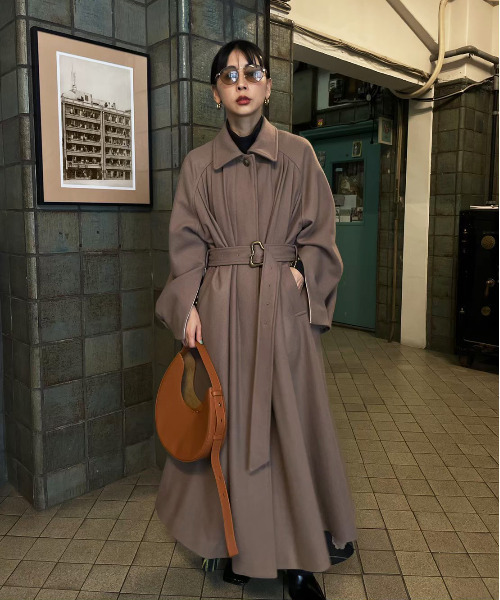 Ameri（アメリ）の「UND FRONT GATHER OPEN SLEEVE COAT（その他