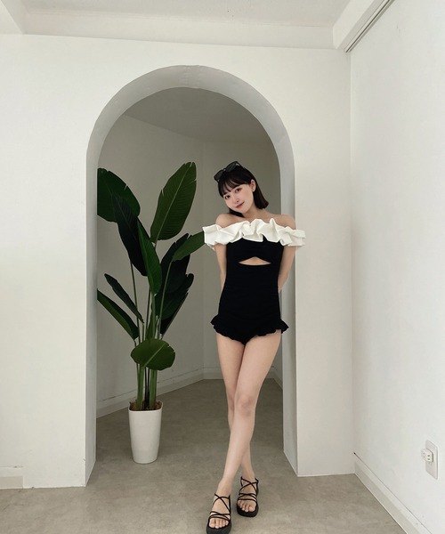 RiLi（リリ）の「ボリュームフリル2way水着【RL】（水着）」 - WEAR