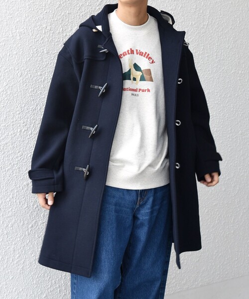 セール】SHIPS any: PURE WOOL MELTON ダッフル コート 25AW