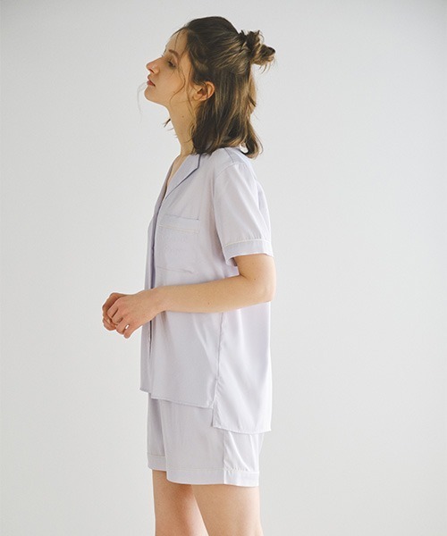 gelato pique（ジェラートピケ）の「カラフルサテンシャツ&ショート