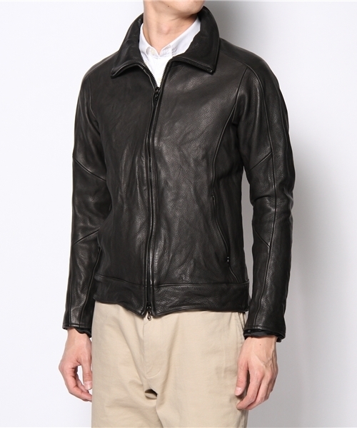 CIVILIZED（シヴィライズド）の「CIVILIZED ZIP UP LEATHER JERSEY