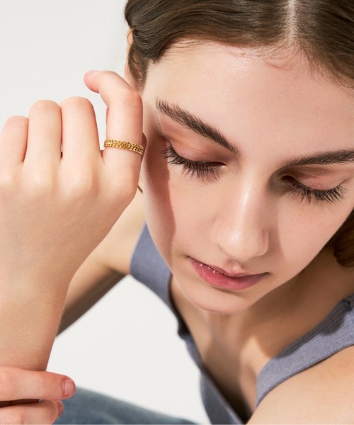 K18 ビスマルク チェーンリング（喜平）大（リング）｜Jewel closet by