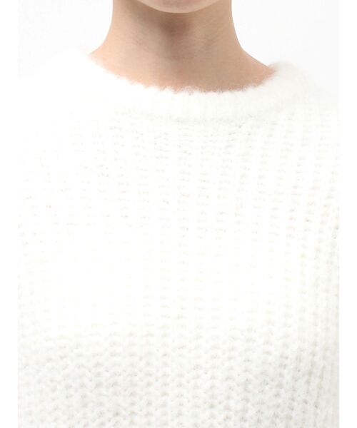 セール】ブラッシュヤーンニットドッキングワンピース（ワンピース