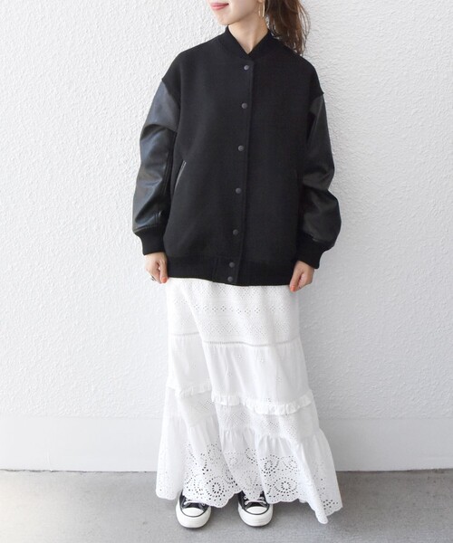 WEB限定】SHIPS any: バーシティ ジャケット 25AW（スタジャン