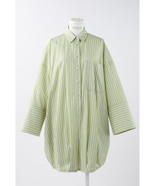 Neon Stripeシャツロンパース（つなぎ/オールインワン）｜ENFOLD