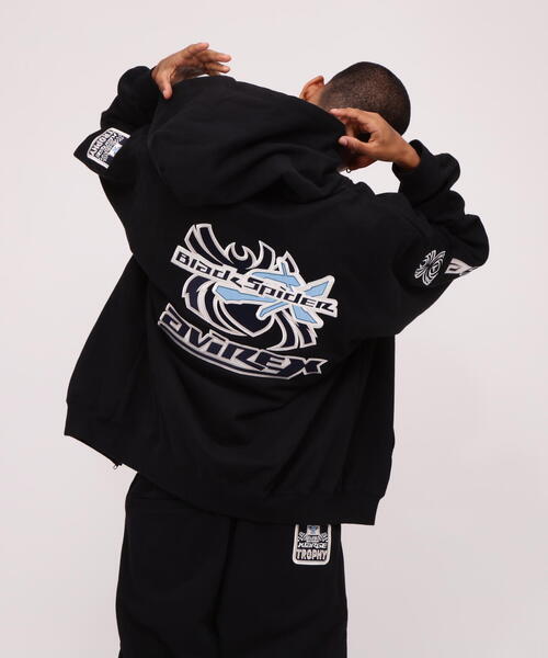 AVIREX（アヴィレックス）の「《AVIREX × XLARGE》HOODIE BLACK SPIDER
