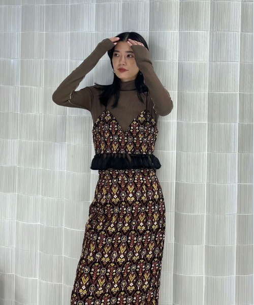 Ameri（アメリ）の「INDIA EMBROIDERY BUSTIER（その他トップス）」 - WEAR