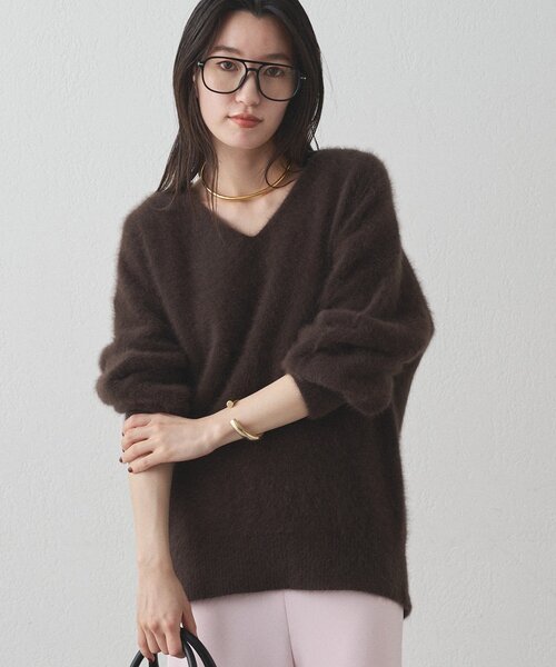 セール】FURカシミヤVニット（ニット/セーター）｜LOUNGEDRESS