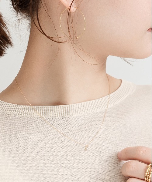 セール】K18 一粒ダイヤモンド ネックレス 0.1ct（ネックレス）｜Jewel