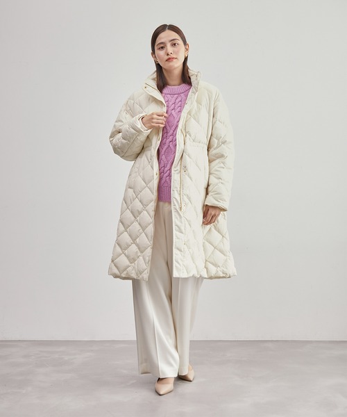 ROPE'（ロペ）の「【TAION×LIMONTA】 ファー付き 軽量キルティング