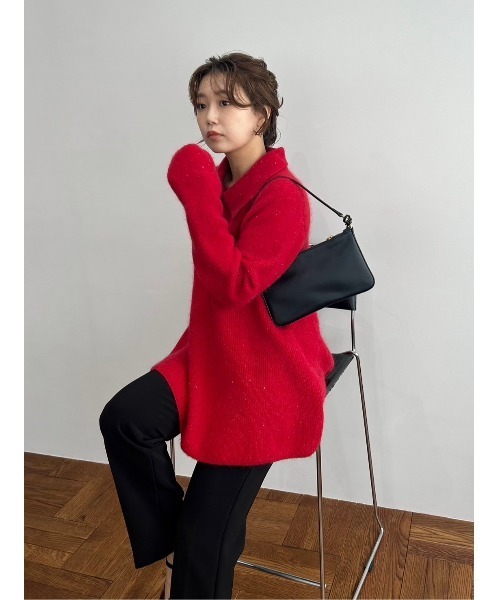 Mila Owen 【WEB限定カラー】衿付きペプラムニットプルオーバー Mila