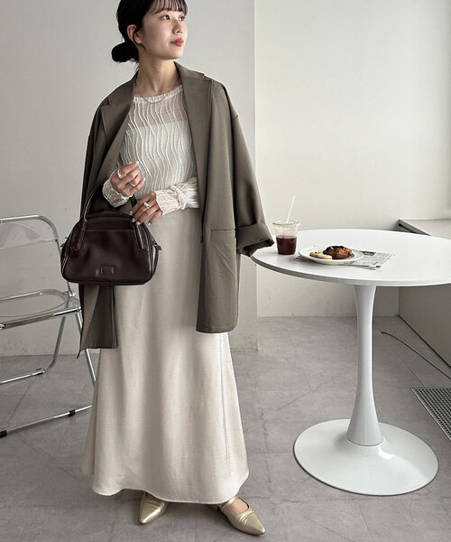 WEB限定/ユニセックス】Wブレストオーバージャケット（テーラード