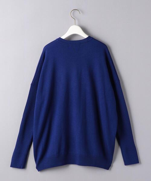 SACRA（サクラ）の「＜SACRA＞リブスリーブ クルーネック ニット