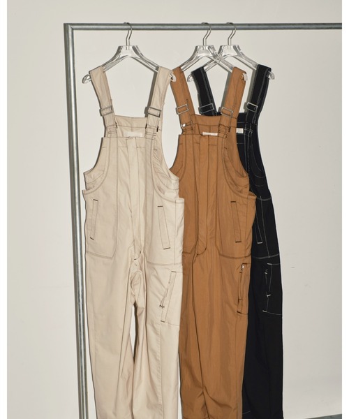 TODAYFUL（トゥデイフル）の「フロントジップコットンサロペット