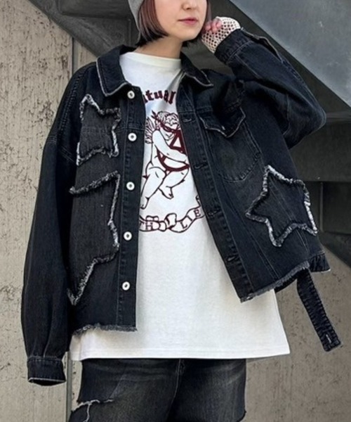 Candy Stripper（キャンディストリッパー）の「STAR PATCHED DENIM