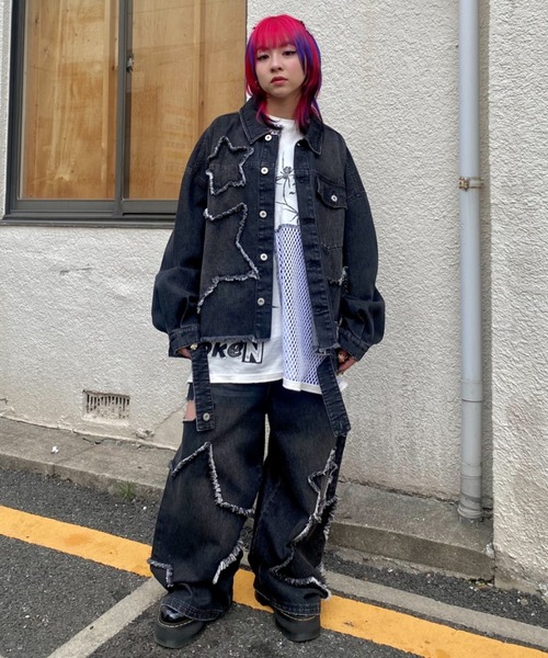 Candy Stripper（キャンディストリッパー）の「STAR PATCHED DENIM