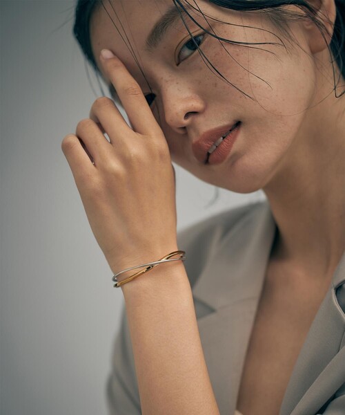 バングル クロス コンビカラー（バングル/リストバンド）｜Jouete