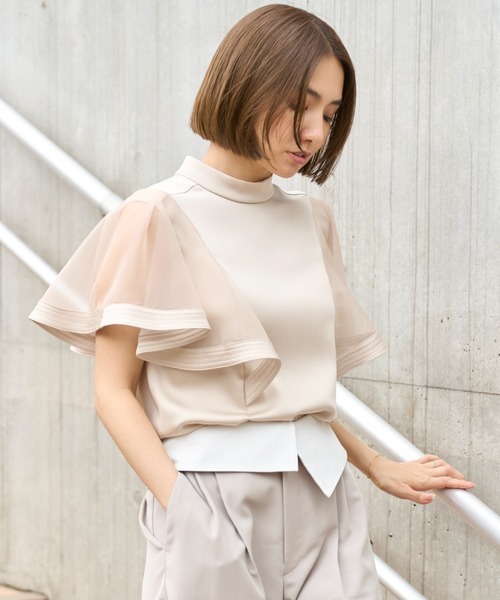 FRAY I.D（フレイアイディー）の「ウイングスリーブブラウス（シャツ