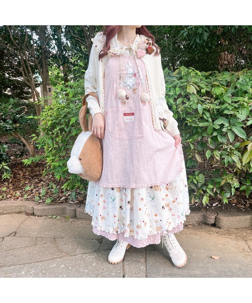 PINK HOUSE（ピンクハウス）の「クッキーラビッツプリントフード付き