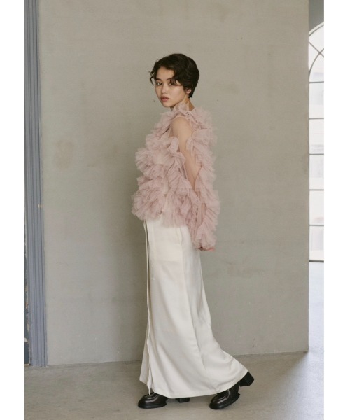 NOTREemor（ノートルエモア）の「tulle veil tops（シャツ/ブラウス