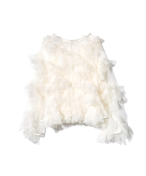 NOTREemor（ノートルエモア）の「tulle veil tops（シャツ/ブラウス