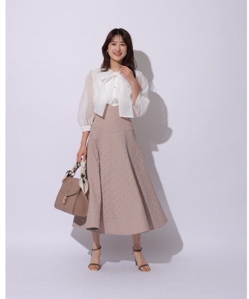 Rirandture（リランドチュール）の「ふくれジャガードフレアスカート