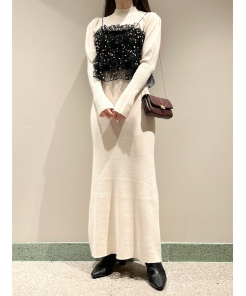 SNIDEL（スナイデル）の「ショートチュールキャミソール（シャツ