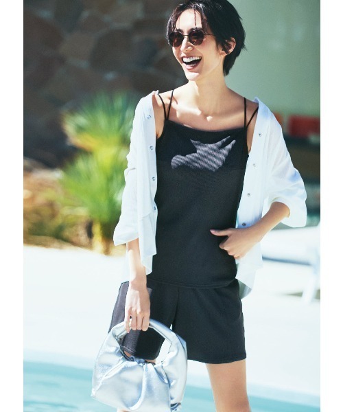 IEDIT 福田麻琴さんコラボ リブ素材のスイムウェア3点セット