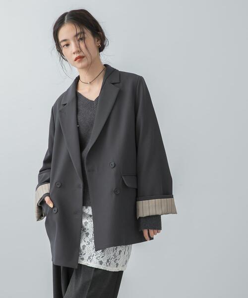 セール】ワイドスリーブオーバージャケット（テーラードジャケット