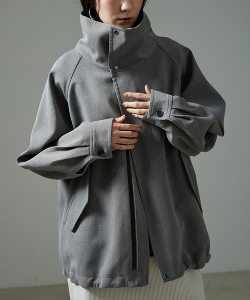 セール】ボンディングスタンドカラーブルゾン（ブルゾン）｜SALON adam
