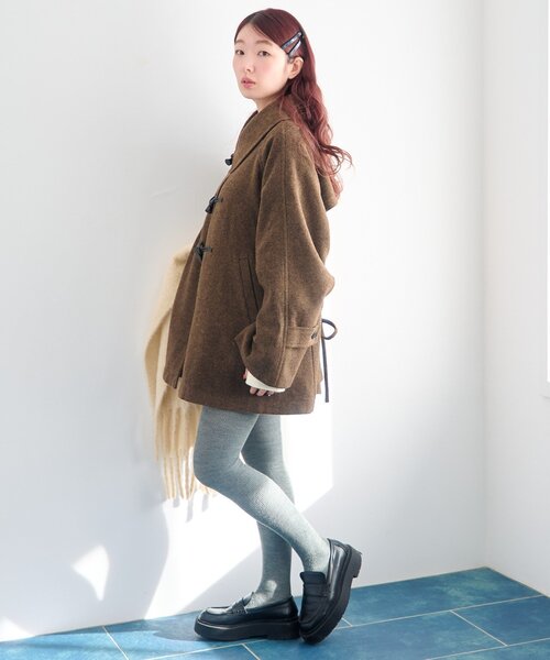 Kastane（カスタネ）の「【ベスト付き】ダッフルフレアコート（その他