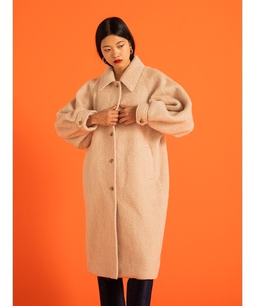 CHAROL（シャロル）の「ラグランスリーブシャギーロングコート（その他